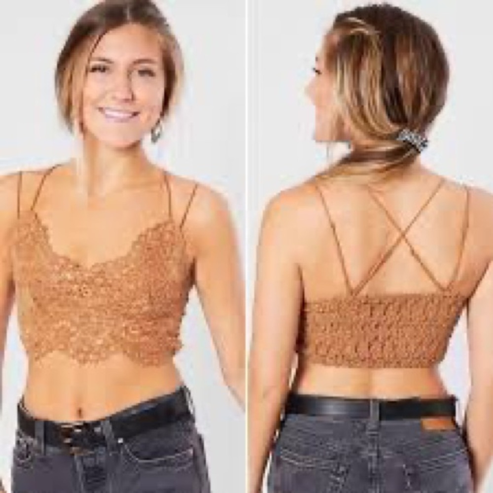 Lulus Wishlist Brick Red Lace Bralette - Size Large NEW